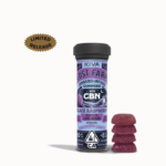 KIVA - Lost Farm - Black Raspberry x Northern Lights Live Resin Gummies 100mg THC